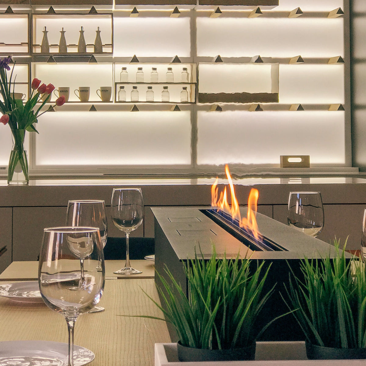 Automatic Neverdark Bioethanol Fireplace