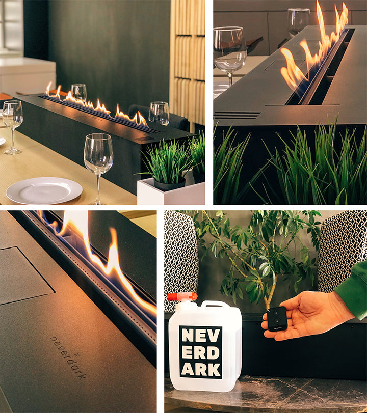 Automatic Neverdark Bioethanol Fireplace
