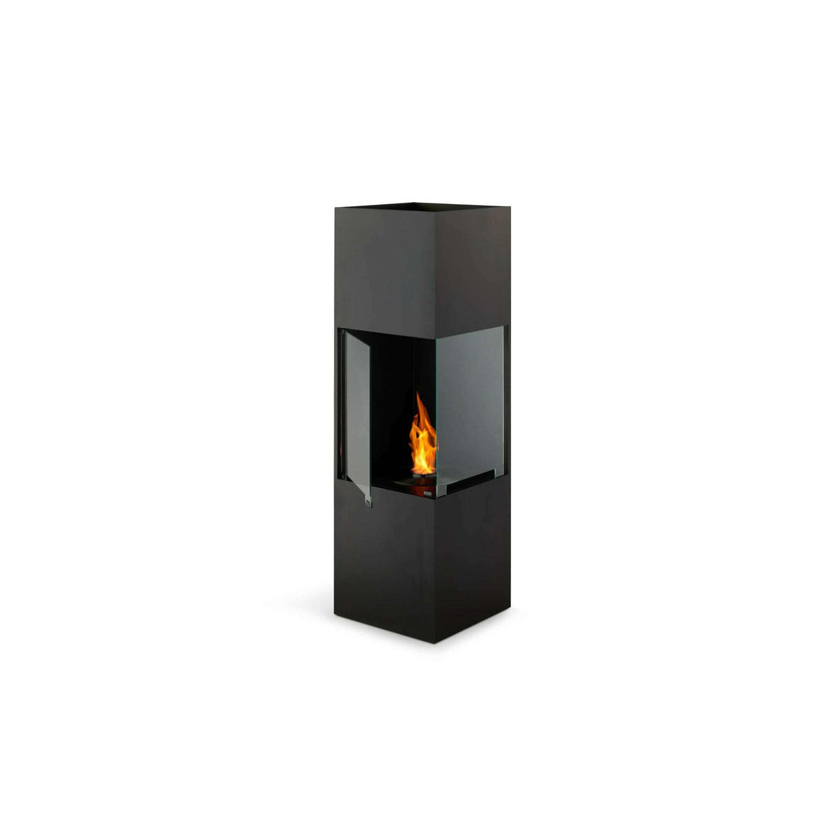 The Bio Lux:EcoSmart Be Designer Bioethanol Fireplace,Black / Black