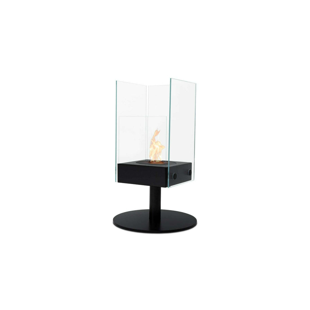 The Bio Lux:EcoSmart Orbit Designer Bioethanol Fireplace,Black / Black