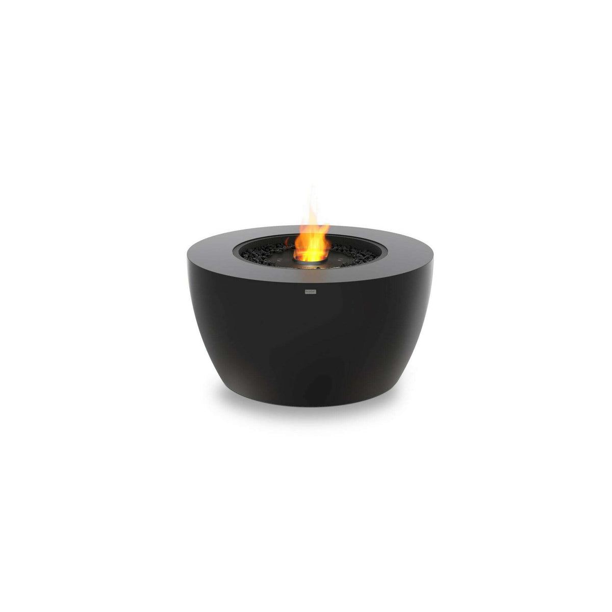 The Bio Lux:EcoSmart Pod 40 Bioethanol Fire Pit,Graphite / Black