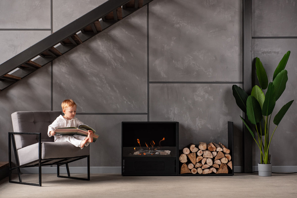 Mosswood Neverdark Bioethanol Fireplace