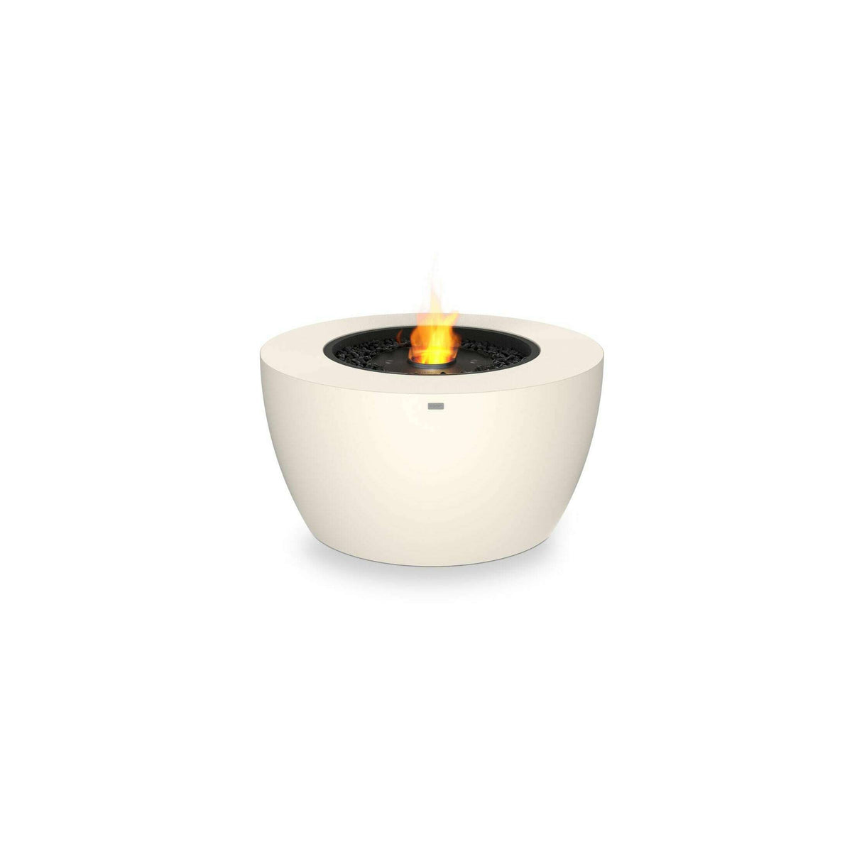 The Bio Lux:EcoSmart Pod 40 Bioethanol Fire Pit,Bone / Black