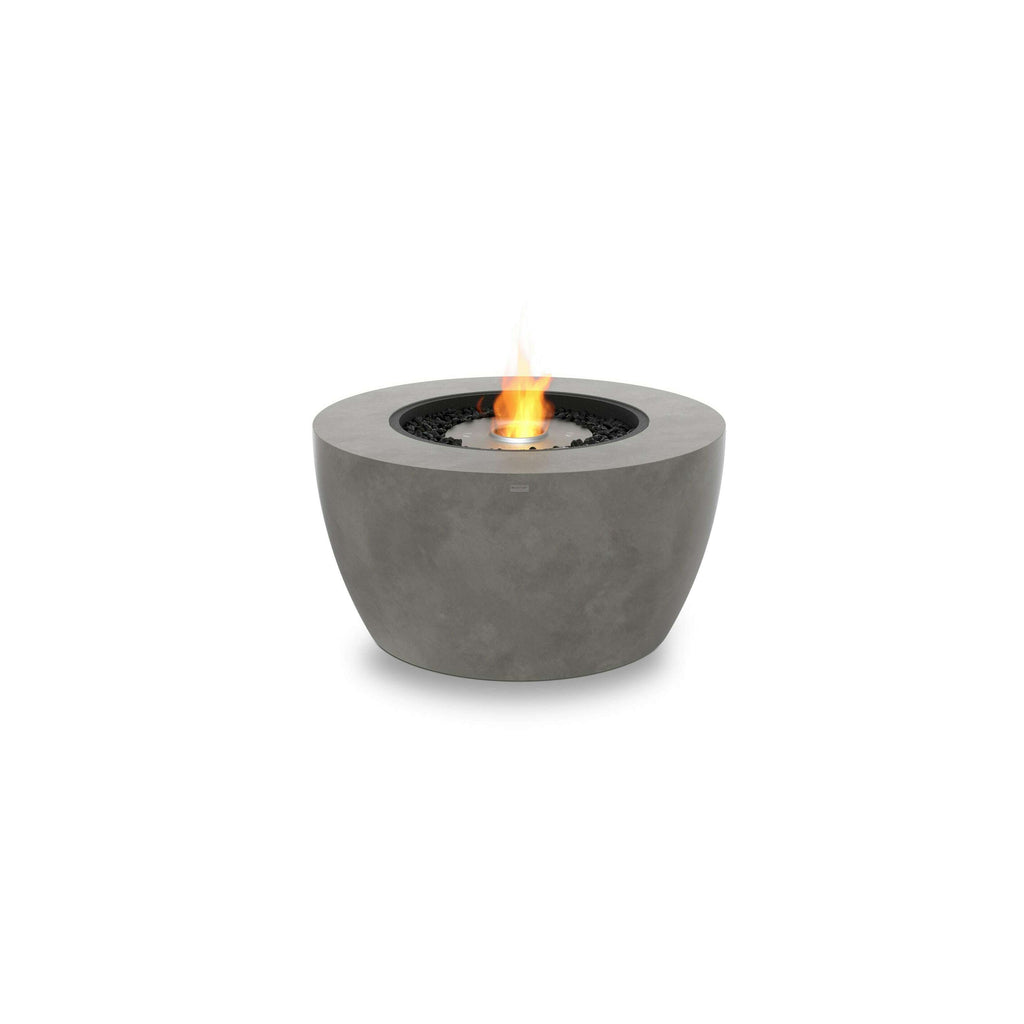 The Bio Lux:EcoSmart Pod 40 Bioethanol Fire Pit,Natural / Stainless Steel