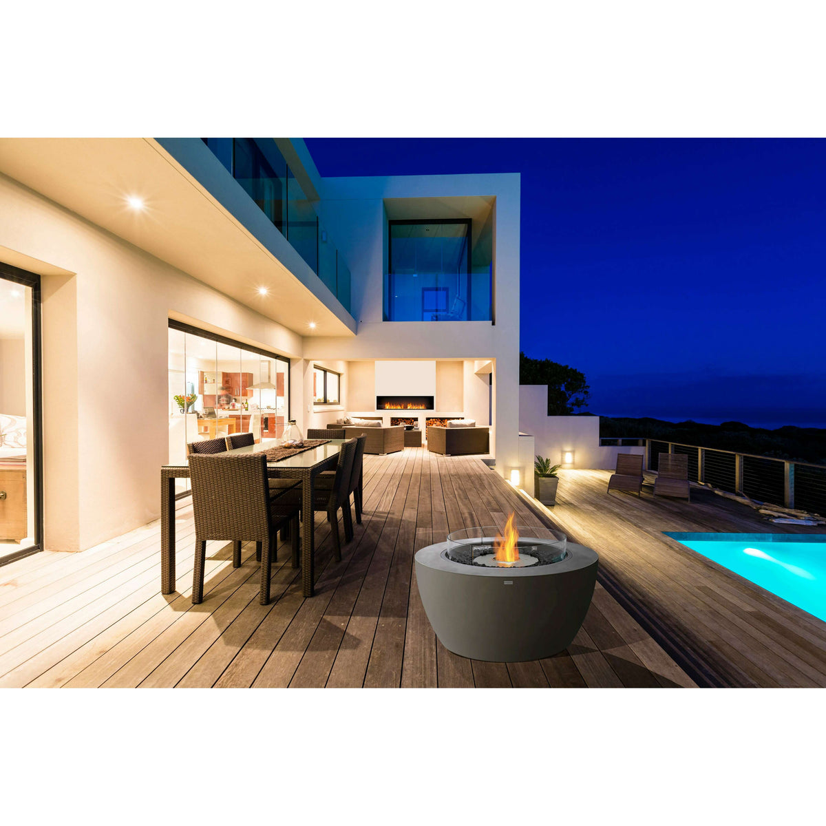 The Bio Lux:EcoSmart Pod 40 Bioethanol Fire Pit